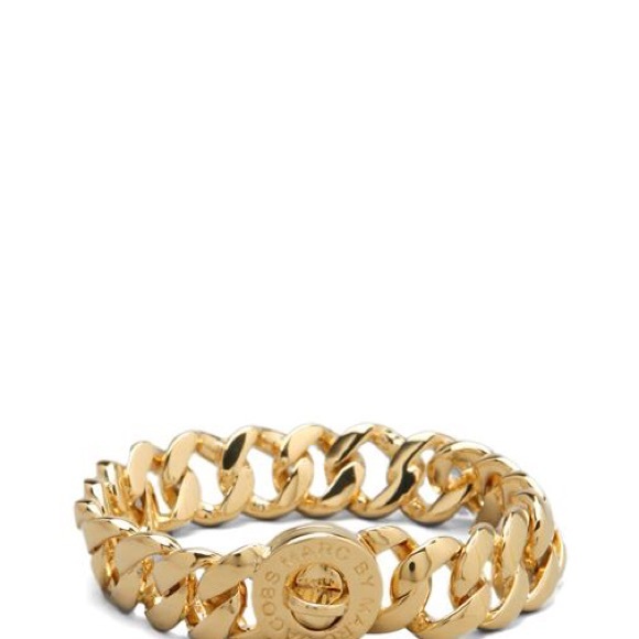 MARC JACOBS KATIE CHUNKY BRACELET GOLD TONE NWT - Picture 6 of 6